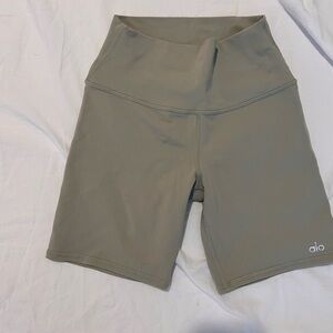 ALO Yoga limestone Bike Shorts High-Waist Performance